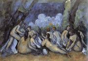 Paul Cezanne les grandes baigneuses oil painting picture wholesale